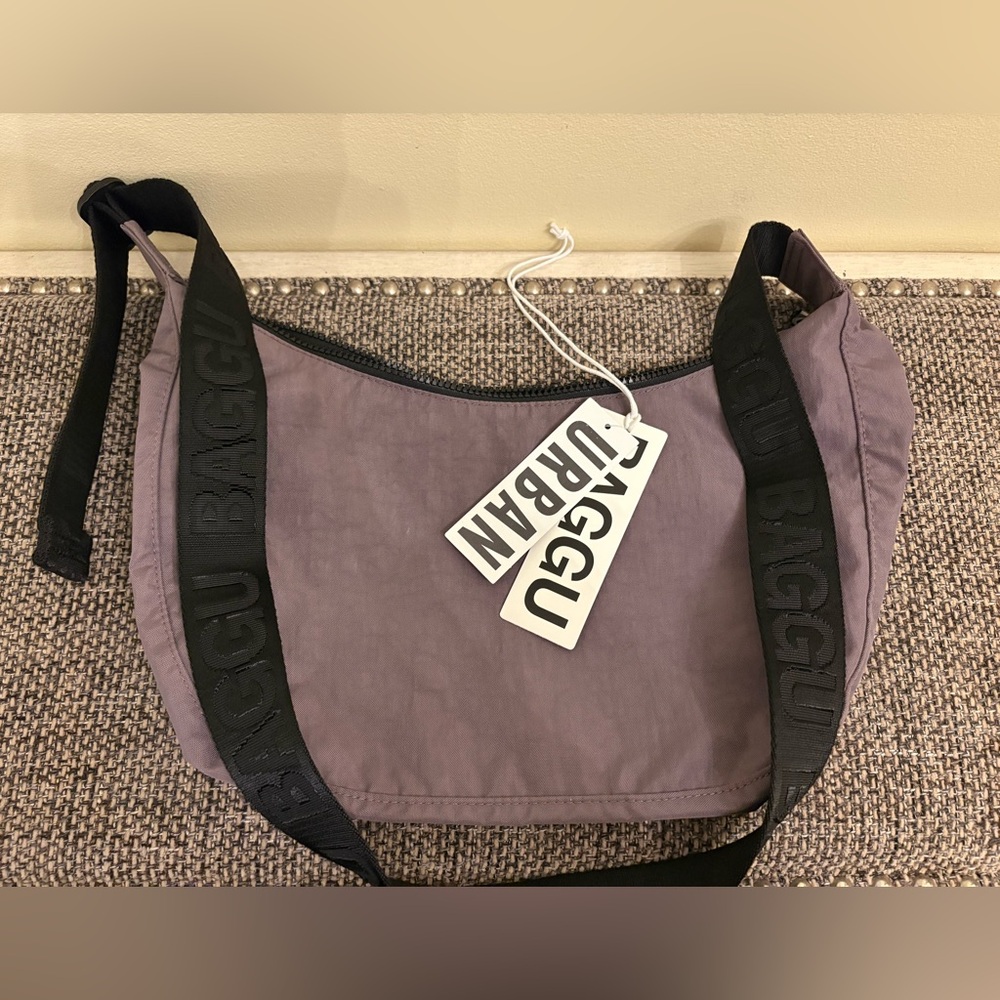 BAGGU Dusty Violet Medium Crescent